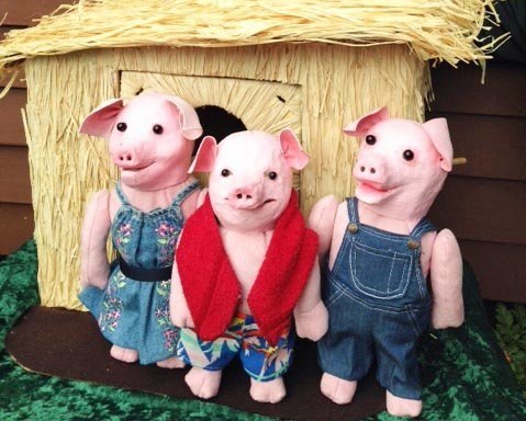 The Three Little Pigs by Magpie Puppets — Puppet Showplace Theater